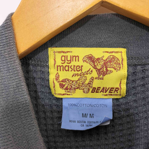 ジムマスター gym master ワッフル編み ヘンリーネック サーマル メンズ JPN:M