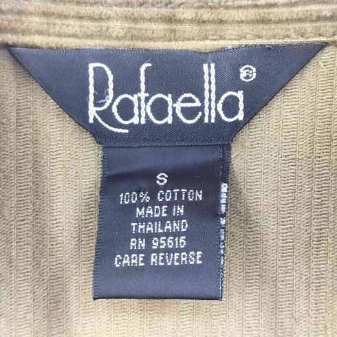 Rafaella コーデュロイ 長袖 ジップアップ シャツ メンズ S