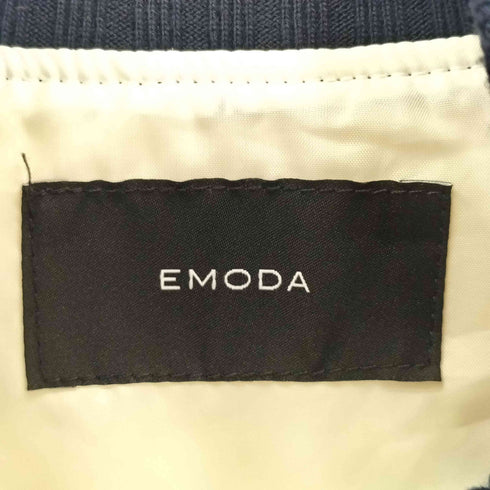 エモダ EMODA ラインオーバーフリースブルゾン レディース FREE