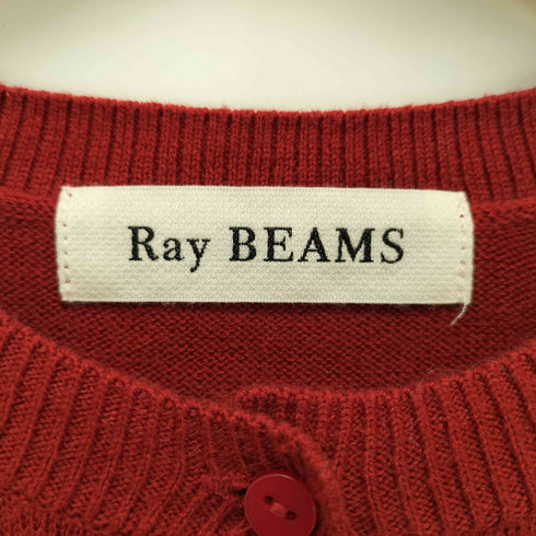 レイビームス Ray BEAMS アーガイル柄 クルーネックカーディガン レディース