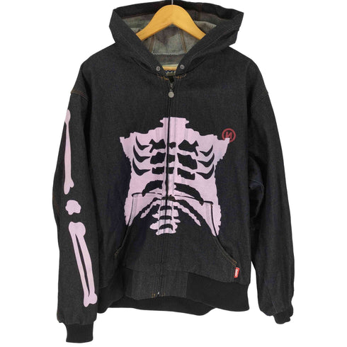 ナインティナインティ 9090 Bone Rigid Denim Zip Hoodie ボーン リジッド デニム ジップ フーディ― メンズ JPN:XL