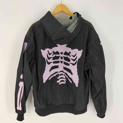 ナインティナインティ 9090 Bone Rigid Denim Zip Hoodie ボーン リジッド デニム ジップ フーディ― メンズ JPN:XL