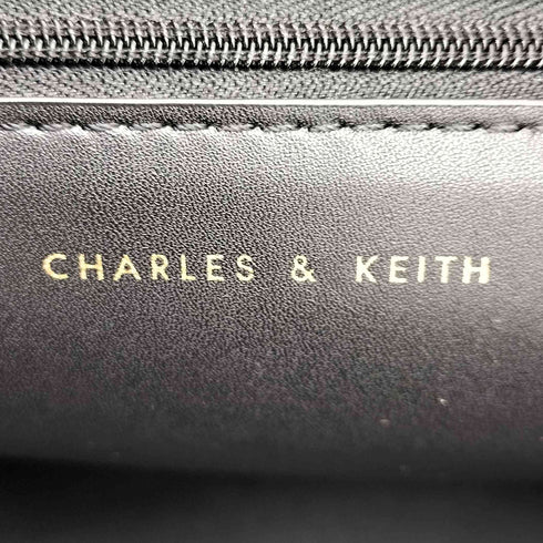 チャールズアンドキース CHARLES&KEITH Shalia シャリア キャンバスダブルハンドルトートバッグ レディース