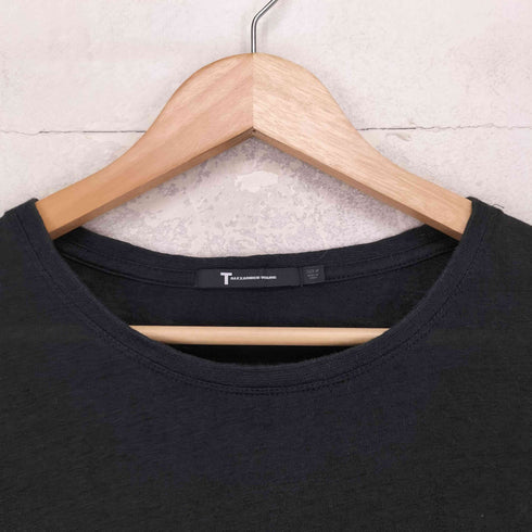 ティーバイアレキサンダーワン T by Alexander Wang リネン シルク クルーネック 半袖 Tシャツ メンズ M