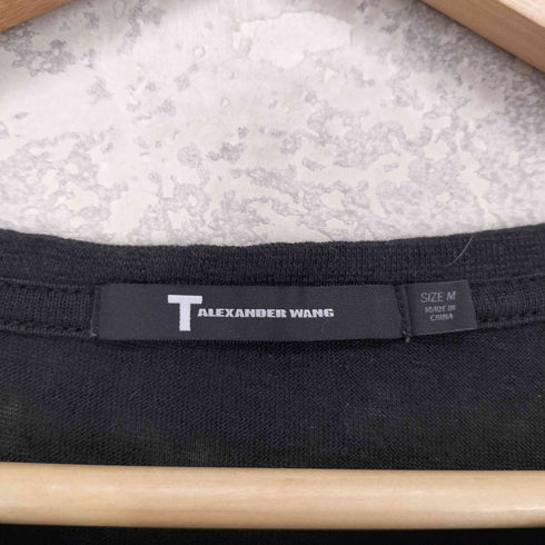 ティーバイアレキサンダーワン T by Alexander Wang リネン シルク クルーネック 半袖 Tシャツ メンズ M