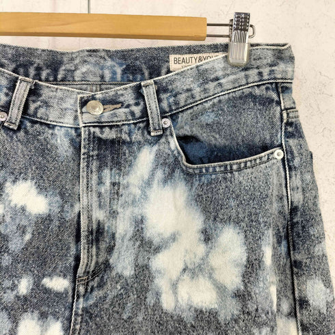 ビューティーアンドユースユナイテッドアローズ BEAUTY & YOUTH UNITED ARROWS ケミカルウォッシュ デニムパンツ パンツ メンズ 32