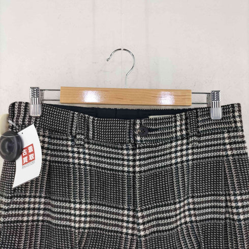 セモー semoh 1タック センタープレス チェック パンツ メンズ 2