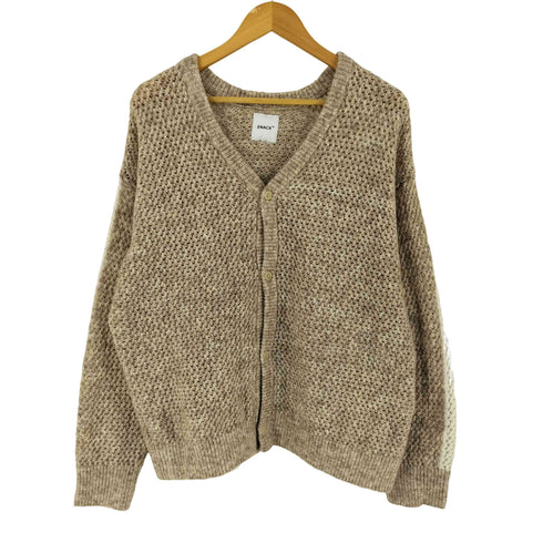 SNACK NGL スナック エヌジーエル Heathered Yarn Line Crochet Cardigan ヘザード ヤーン ライン クロシェ カーディガン メンズ L