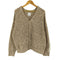 SNACK NGL スナック エヌジーエル Heathered Yarn Line Crochet Cardigan ヘザード ヤーン ライン クロシェ カーディガン メンズ L