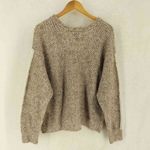 SNACK NGL スナック エヌジーエル Heathered Yarn Line Crochet Cardigan ヘザード ヤーン ライン クロシェ カーディガン メンズ L