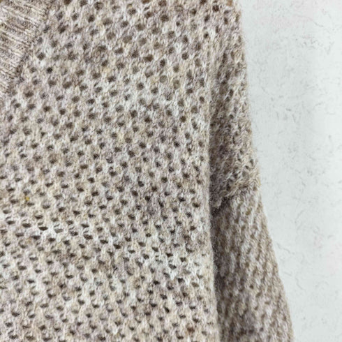 SNACK NGL スナック エヌジーエル Heathered Yarn Line Crochet Cardigan ヘザード ヤーン ライン クロシェ カーディガン メンズ L