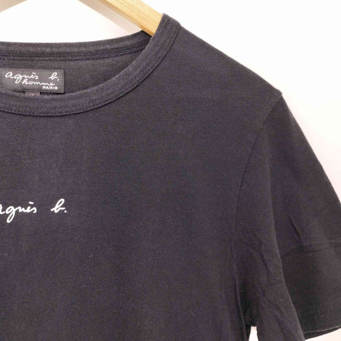 アニエスベーオム Agnes b.homme コットン ロゴプリント 半袖 Tシャツ メンズ JPN:1