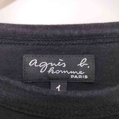 アニエスベーオム Agnes b.homme コットン ロゴプリント 半袖 Tシャツ メンズ JPN:1