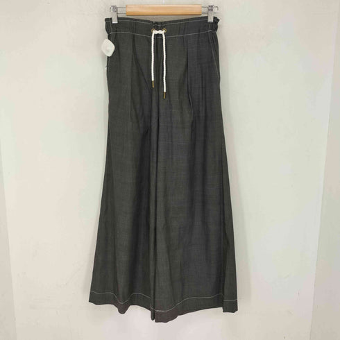 カリテ qualite 24SS リヨセルデニムベアトップ ワイドパンツ セットアップ レディース FREE