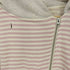 THE MUSEUM VISAITOR 26ss STRIPE UNBALANCED ZIPUP HOODIE PINK レディース FREE