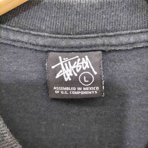 ステューシー Stussy 00s WORLD TOUR ワールドツアー ショーンフォント 半袖 Tシャツ レディース import:L