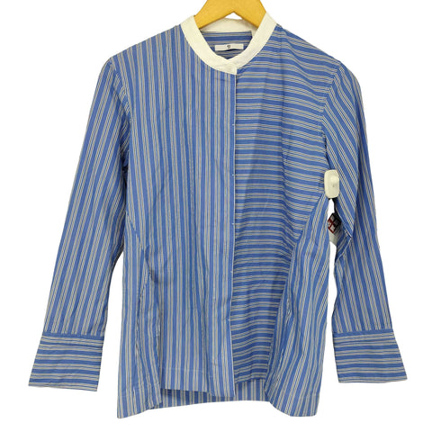ユニクロプラスジェイ UNIQLO+J スーピマコットンスタンドカラーストライプシャツ レディース JPN:S