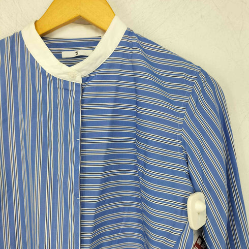 ユニクロプラスジェイ UNIQLO+J スーピマコットンスタンドカラーストライプシャツ レディース JPN:S