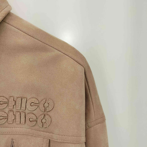 チコ Chico 25ss 胸ロゴショート丈スエードジップブルゾン レディース FREE