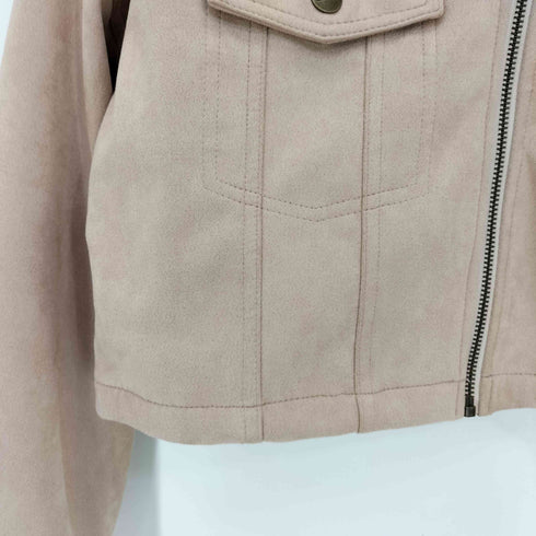 チコ Chico 25ss 胸ロゴショート丈スエードジップブルゾン レディース FREE