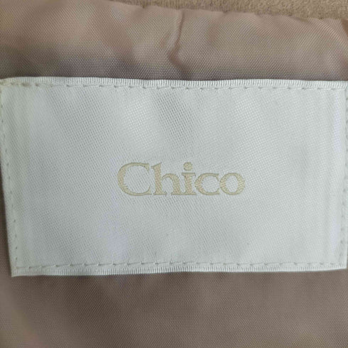 チコ Chico 25ss 胸ロゴショート丈スエードジップブルゾン レディース FREE