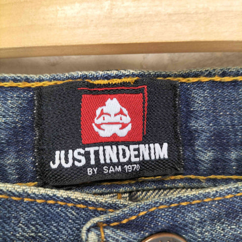JUSTINDENIM ジャスティンデニム セルビッジ 赤耳 インディゴ デニムパンツ メンズ W30 L30