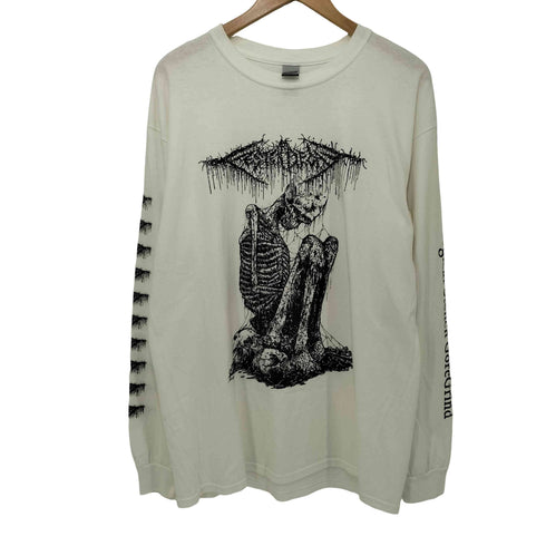 ギルダン GILDAN ゴアグラインド バンド アートワーク プリント 袖プリント 長袖 Tシャツ メンズ import:L