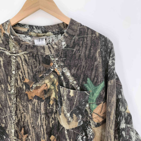 ジャージーズ JERZEES JERZEES ボディ MOSSY OAK BREAK UP リアルツリーカモ L/S クルーネックTシャツ メンズ