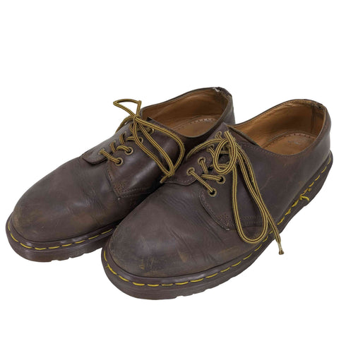 ドクターマーチン Dr.Martens ENGLAND製 4ホールブラウンレザーシューズ メンズ UK:9
