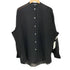 セオリー theory シアー オーバーサイズ バンドカラーシャツ COLLARLESS OS SH V レディース JPN:S