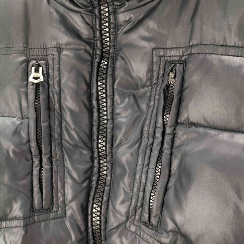 ディーゼル DIESEL 00S パッカブル フード ギミック シャイニー ダウン ベスト Y2K メンズ import:L