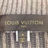 ルイヴィトン LOUIS VUITTON カシミヤ ウール ダミエ ジャガード スタンドカラー ジップアップ ドライバーズ ニット メンズ S