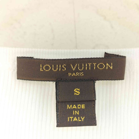 ルイヴィトン LOUIS VUITTON コットン ヘンリーネック リブ編み 半袖 カットソー メンズ S
