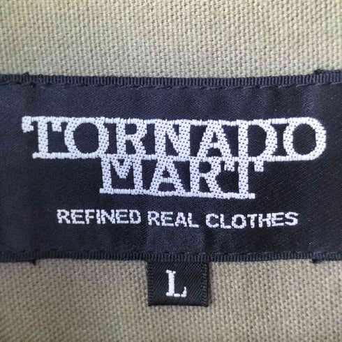 トルネードマート TORNADO MART 豚革 ピッグスキン エイジング加工 シャツジャケット メンズ JPN:L