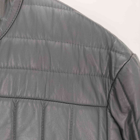 アヴィレックス AVIREX カウレザー キルティング シングルライダースジャケット メンズ import:L