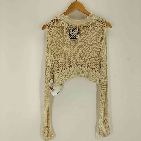 メゾンミハラヤスヒロ Maison MIHARA YASUHIRO 24SS ロープニット ショート プルオーバー レディース FREE