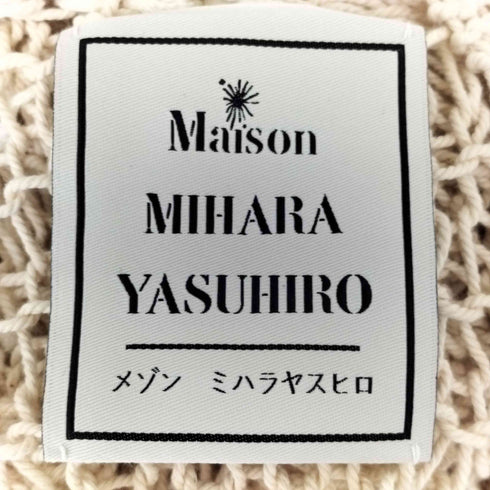 メゾンミハラヤスヒロ Maison MIHARA YASUHIRO 24SS ロープニット ショート プルオーバー レディース FREE