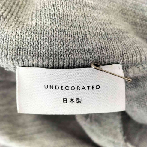 アンデコレイテッド undecorated スキッパーカラー ハイゲージ長袖ニット メンズ