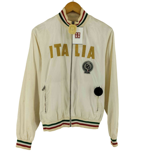 ドルチェアンドガッバーナ DOLCE&GABBANA ジムコレクション イタリアロゴワッペン ナイロンジャケット メンズ 48