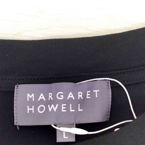 マーガレットハウエル MARGARET HOWELL COLLAGE PRINT COTTON JERSEY 半袖Tシャツ レディース L