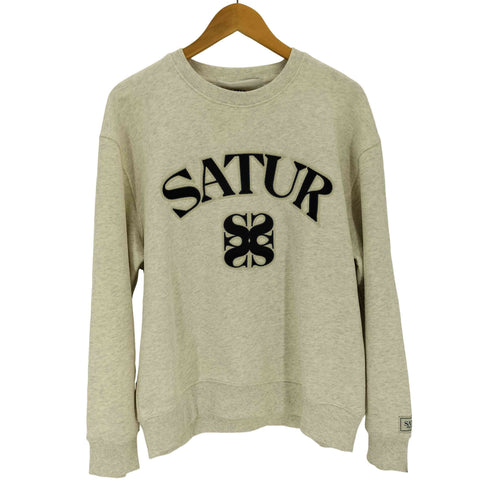 SATUR セター Arch Apero Logo Sweatshirt アーチ アペロ ロゴ スウェットシャツ メンズ M