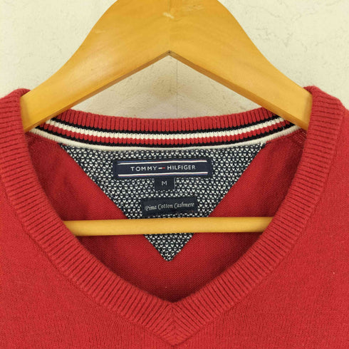 トミーヒルフィガー TOMMY HILFIGER コットン Vネック ニット メンズ M