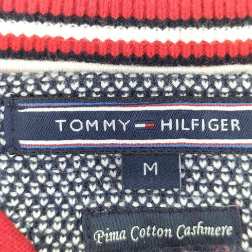 トミーヒルフィガー TOMMY HILFIGER コットン Vネック ニット メンズ M