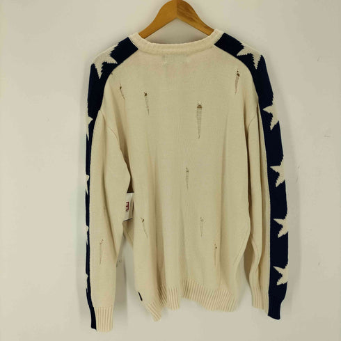 マハグリッド mahagrid STAR CRASH KNIT CREWNECK スタークラッシュニットクルーネック メンズ M