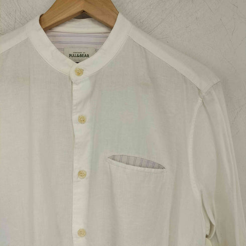 プルアンドベア PULL&BEAR バンドカラーシャツ メンズ JPN:M
