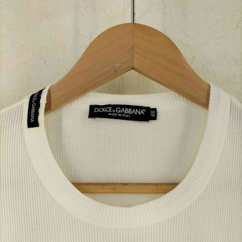 ドルチェアンドガッバーナ DOLCE&GABBANA CALCIO カルチョ ロゴワッペン リブ 長袖 Tシャツ メンズ 48