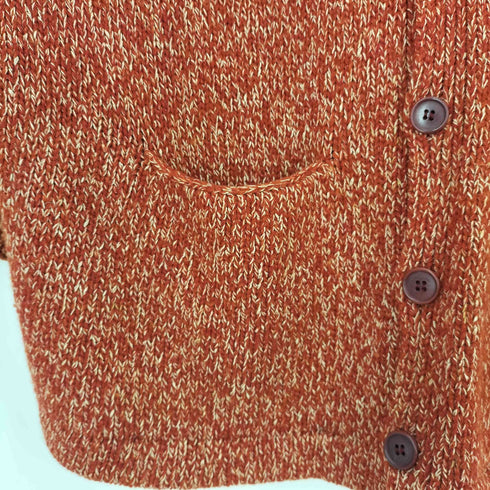ポールスミス Paul Smith シルク混 メランジ ウール ニット カーディガン メンズ import:M