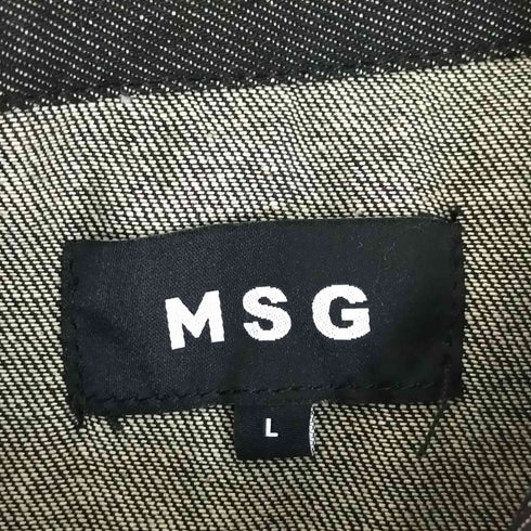 MSG エムエスジー スタッズ ウエスタン デニムシャツ メンズ L