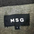 MSG エムエスジー スタッズ ウエスタン デニムシャツ メンズ L