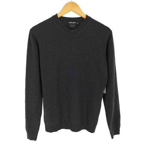 ジョルジオアルマーニ Giorgio Armani カシミヤ 100 Vネック ニット メンズ 48